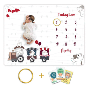 Novo Baby Milestone Blanket & Props for Baby's |1 to 12 Months Prop