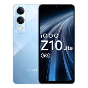iQOO Z10 Lite 5G (Titanium Blue, 4GB RAM, 128GB Storage) | 6000 mAh Battery