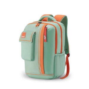 American Tourister Zipper Sest 3.0 Polyester Men's 4 Compartment Backpack (Free Size, Green)