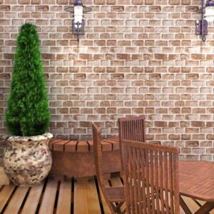 Wolpin Wall Stickers DIY Botanical Wallpaper Decal (45 x 500 cm) 3D