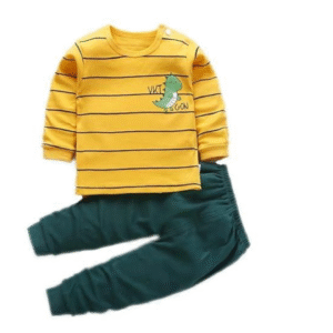 Bold N Elegant Baby Boys Cotton Solid - Be Bold Inside & Elegant Outside Tshirt Pant Set